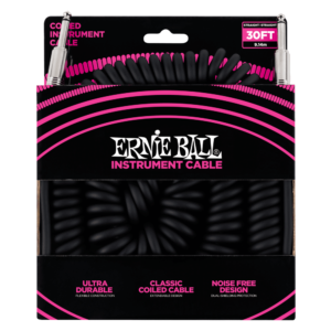 Ernie Ball 30ft Coil Cable Black