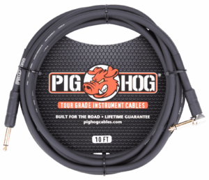 Pig Hog 10'  Right Angle Guitar Cable