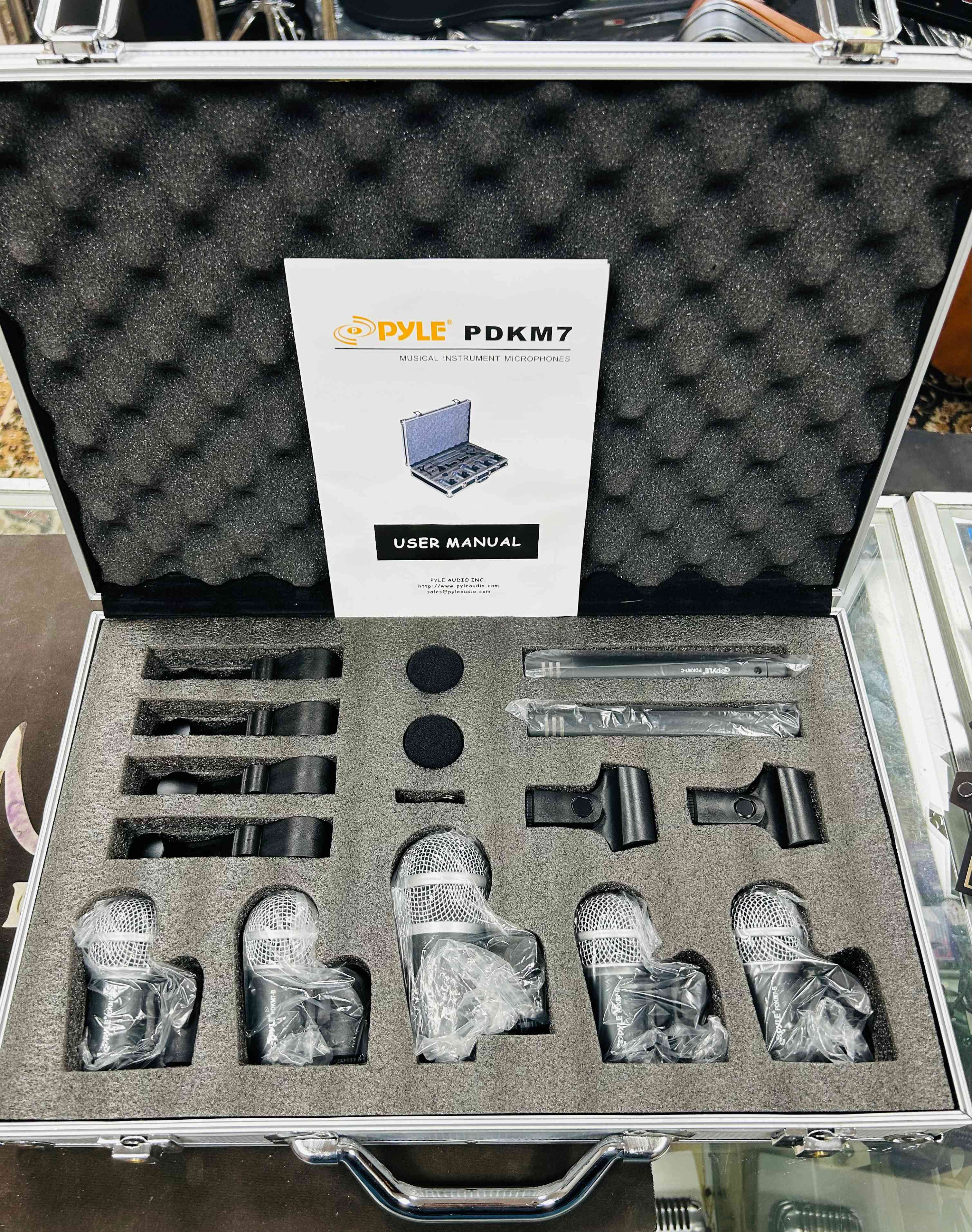 Pyle PDKM7 Drum Mic Set USED