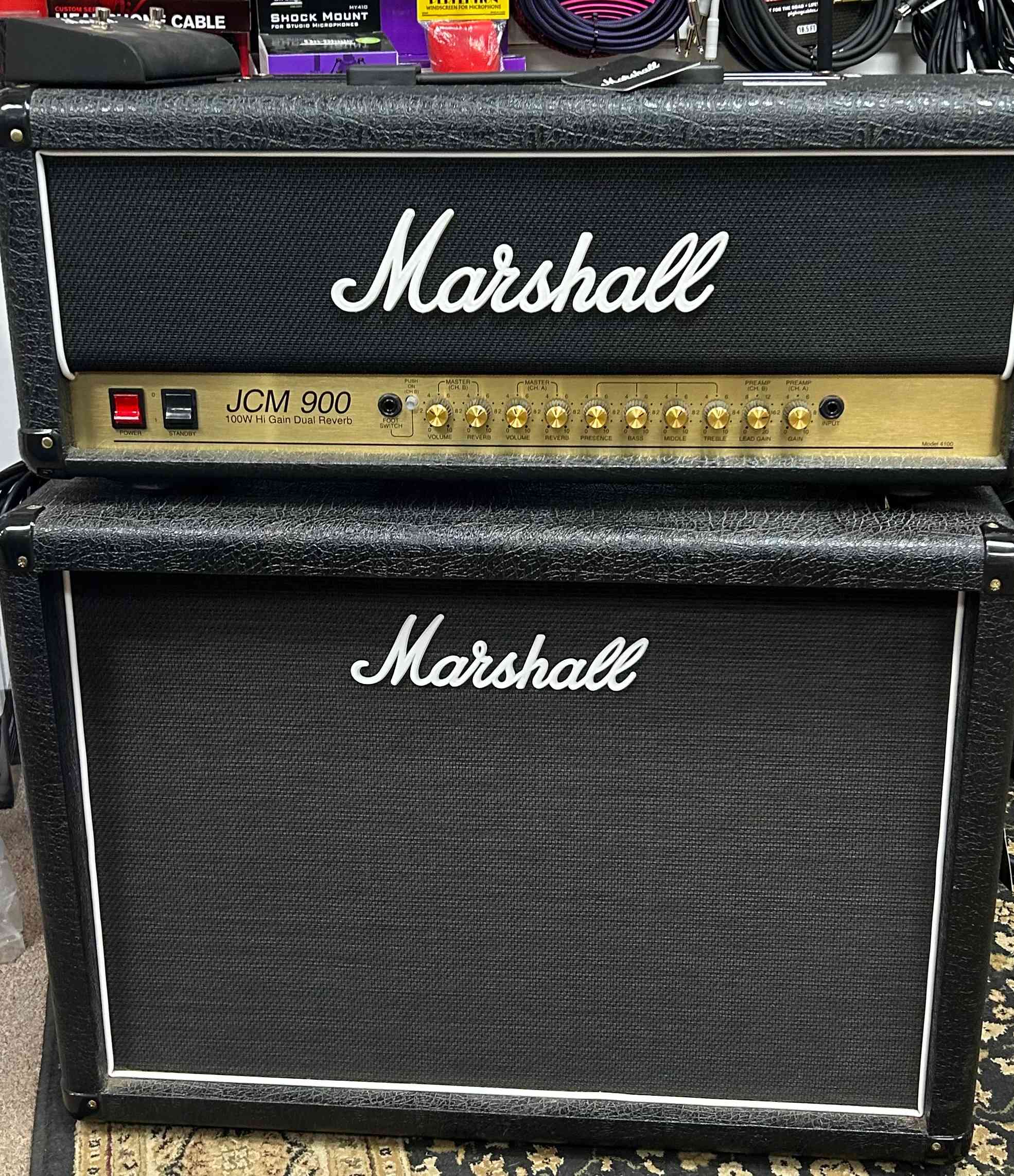 Marshall JCM900 Head and 2 X12 Cabinet USED