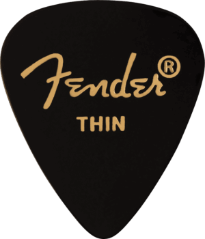 Fender 351 Classic Pick Celluloid Black Thin/12