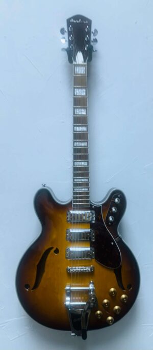 Eastwood Airline H78 Honeyburst Gold Foil Pickups w/ Bag USED