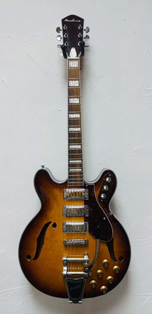 Eastwood Airline H78 Honeyburst Gold Foil Pickups w/ Bag USED